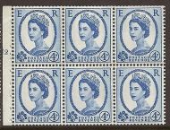 SB111a Wilding booklet pane Violet phos 9.5mm cylinder N2T Dot UNMOUNTED MNT MNH