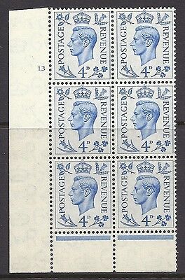 4d colour change Cylinder 13 No Dot perf 6(I/P) UNMOUNTED MINT/MNH