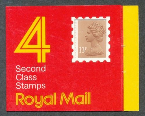 GA1 1987 4 x 2nd Window Square tab Code E Barcode Booklet - No Cylinder