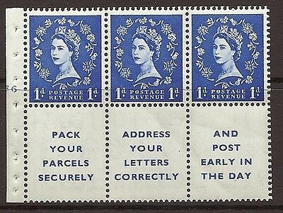 SB29 Wilding booklet Se-tenant pane cylinder F6T No Dot UNMOUNTED MNT/MNH