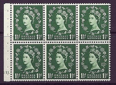 SB65 Wilding booklet pane Wmk Crowns cylinder G11 Dot UNMOUNTED MNT/MNH