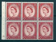 SB80 Wilding booklet pane Tudor Crown perf type Ie cyl J1 Dot UNMOUNTED MNT