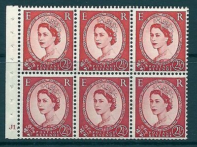 SB80 Wilding booklet pane Tudor Crown perf type Ie cyl J1 Dot UNMOUNTED MNT
