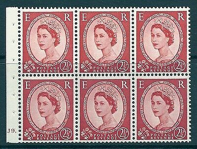 SB82 Wilding booklet pane wmk Crowns perf type Ie cyl J9 Dot UNMOUNTED MNT
