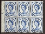 SB105 Wilding booklet pane Crowns Cyl N2T Dot perf Ie UNMOUNTED MNT/MNH