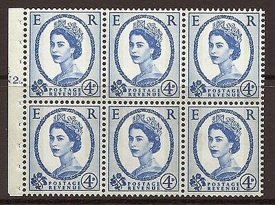 SB111 Wilding booklet pane Violet phos 9.5 cylinder N2T Dot UNMOUNTED MNT/MNH