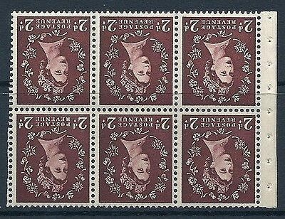 SB76a Wilding booklet pane Tudor perf type I UNMOUNTED MNT/MNH