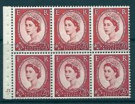 SB80 Wilding booklet pane Tudor Crown perf type Ie cyl J1 Dot UNMOUNTED MNT