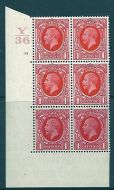 (3021) 1934 1d Photogravure cyl blk Y36 54 No Dot perf 5(E I) UNMOUNTED MINT