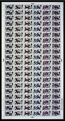 1966 4d Battle of Hastings (Ord) Full Sheet with flaws No Dot UNMOUNTED MINT