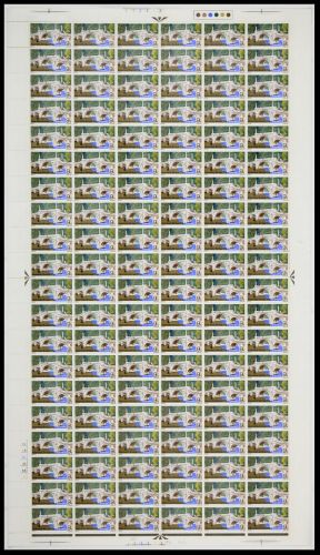 1968 9d Bridges Complete Sheet No dot UNMOUNTED MINT MNH