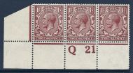 N18(16) 1½d Bright Orange Brown Royal Cypher control Q21 perf UNMOUNTED MINT MNH