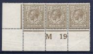 N32(8) 1 - Pale Bistre Royal Cypher Control M19 perf UNMOUNTED MINT