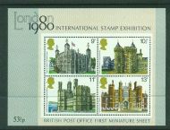1980 International Stamp Exhibition Miniature sheet UNMOUNTED MINT/MNH