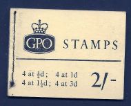 N13 2 - Aug 1963 Wilding GPO Booklet complete with all panes MNH