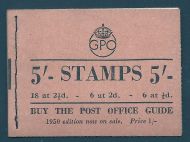 BD28 5 - GPO GVI booklet - Aug 1950 UNMOUNTED MINT MNH