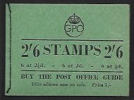 BD18 2 6 GPO GVI booklet - July 1950 All panes inverted UNMOUNTED MINT MNH