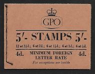 H12 5 - Wilding GPO booklet - Nov 1954 UNMOUNTED MINT