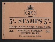 H12 5 - Wilding GPO booklet - Nov 1954 UNMOUNTED MINT MNH