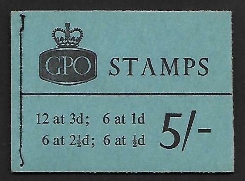 H51p 5 - Wilding Blue Phosphor GPO booklet - July 1961 UNMOUNTED MINT