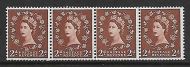 S39d Horizontal Wilding 57 Graphite Coil join strip UNMOUNTED MINT