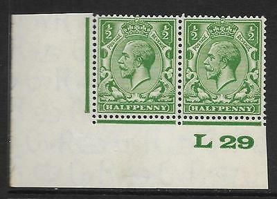½d Green Block Cypher Control L29 imperf UNMOUNTED MINT