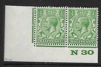 ½d Green Block Cypher Control N30 imperf UNMOUNTED MINT