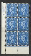 2½d Light Blue Cylinder Control Q45 173 Dot perf 6B(E P) UNMOUNTED MINT