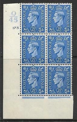 2½d Light Blue Cylinder Control Q45 173 No Dot perf 5(E I) UNMOUNTED MINT