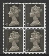 Sg 731a 4d Machin GA Head A with Doctor Blade Flaw UNMOUNTED MINT MNH