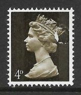 Sg 731b 4d Machin PVA 2B with major printing flaw UNMOUNTED MINT MNH