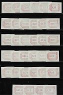 1984 Frama Labels 1 2p - 17p set of 34 Values UNMOUNTED MINT