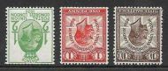 Sg 434wi-436wi 1929 George V PUC Commemorative set of 3 UNMOUNTED MINT/MNH