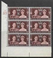 1937 1½d Coronation of King GVI Cylinder A37 19 Dot UNMOUNTED MINT MNH