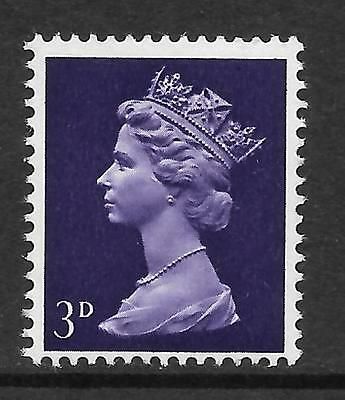 Sg 729 3d Pre-decimal Machin GA missing phosphor - UNMOUNTED MINT/MNH