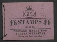 L1 4 6 Oct 1957 Wilding GPO Booklet complete with all panes MNH
