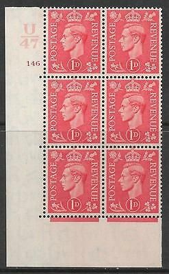 1d Pale scarlet U47 146 No Dot perf 5(E I) UNMOUNTED MINT