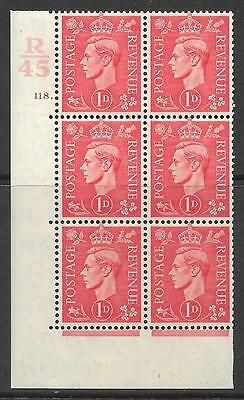 1d Pale scarlet R45 118 Dot perf 5(E I) UNMOUNTED MINT MNH