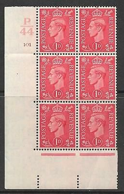 1d Pale scarlet P44 101 No Dot perf 5(E I) UNMOUNTED MINT MNH