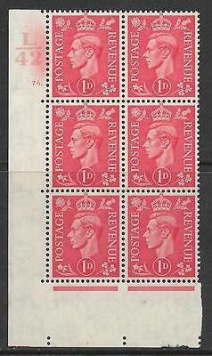 1d Pale scarlet L42 76 Dot perf 5(E I) UNMOUNTED MINT MNH