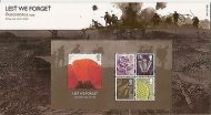 2007 Lest We Forget miniature sheet Presentation pack no. 405
