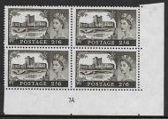 2 6 Bradbury Wilkinson Castles - Cylinder 7A UNMOUNTED MINT MNH