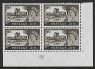 2 6 Bradbury Wilkinson Castles - Cylinder 8A UNMOUNTED MINT MNH