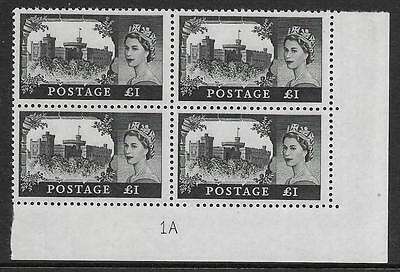 £1 No WMark Bradbury Wilkinson Castles Cyl Block 1A UNMOUNTED MINT MNH