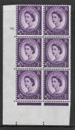 3d Wilding Violet Phosphor CB cyl 82 Dot perf type A(E/I) UNMOUNTED MINT