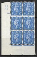 2½d Light Blue Cylinder Control U47 225 No Dot perf 5(E I) UNMOUNTED MINT