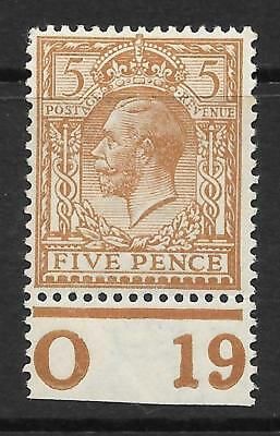 N25(3) 5d Yellow Brown Royal Cypher Control O19 perf L.MOUNTED MINT