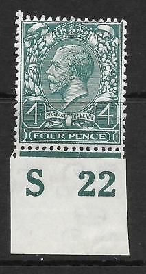 N23(1) 4d Grey Green Royal Cypher Control S22 imperf MOUNTED MINT
