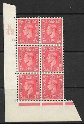 1d Pale scarlet K42 72 Dot perf 5(E I) UNMOUNTED MINT MNH