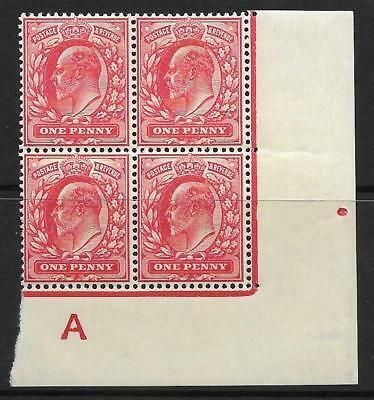 1d Scarlet Control A imperf perf H1 Cont-rule UNMOUNTED MINT